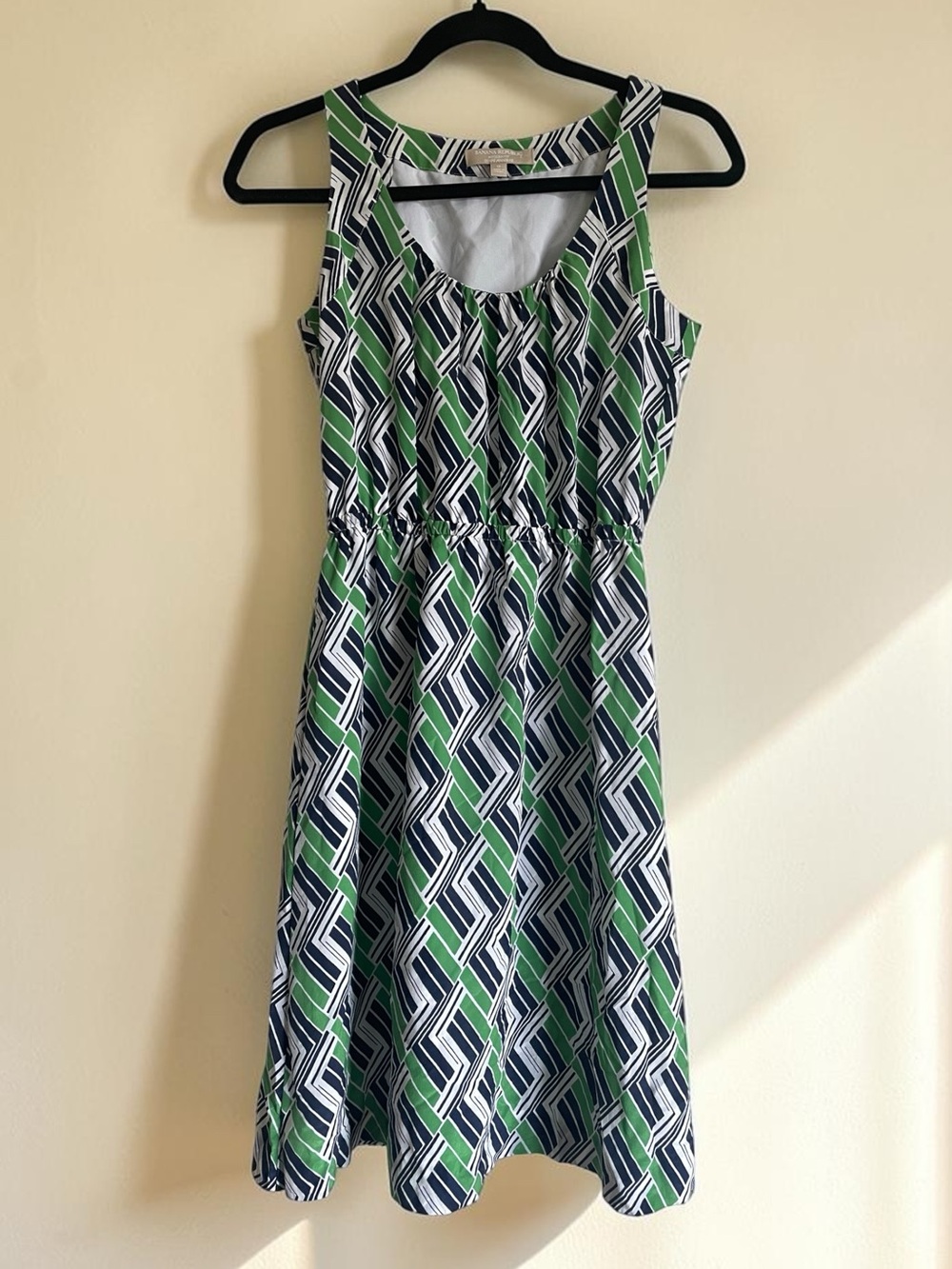 Banana Republic Silk sleeveless geometric pattern dress size 0